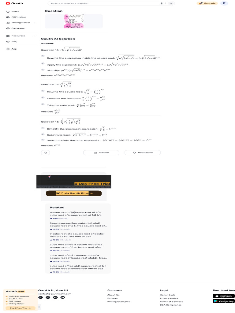 Gauth AI Solution Overview | PDF | Elementary Mathematics | Numbers