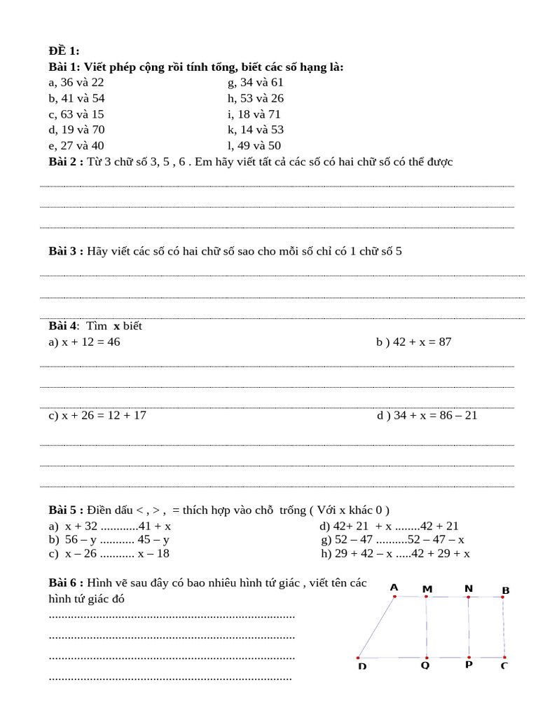 200-bai-toan-kho-lop-2 | PDF