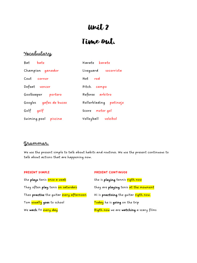 English Vocabulary and Grammar Guide | PDF | Linguistic Typology ...