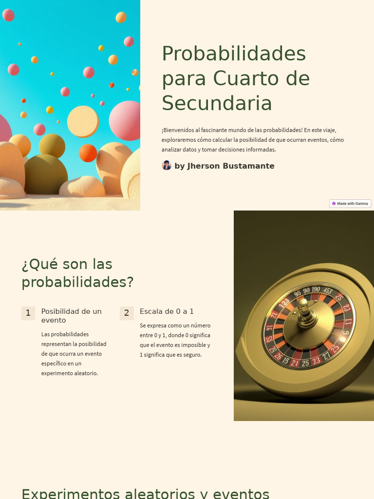 Probabilidades para Cuarto de Secundaria | PDF | Probabilidad ...