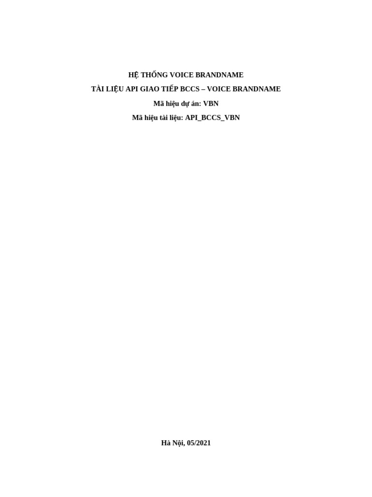 GEM - Tài liệu API BCCS-VBN 16052023 - V3 | PDF