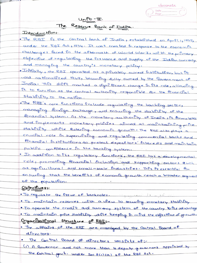 RBI: Functions and Regulatory Role | PDF