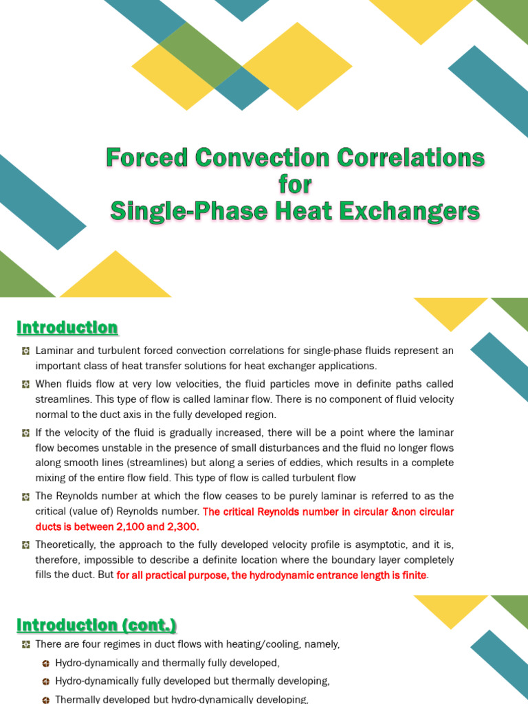 Heat Exchanger Design Lecture-4 | PDF | Laminar Flow | Reynolds Number