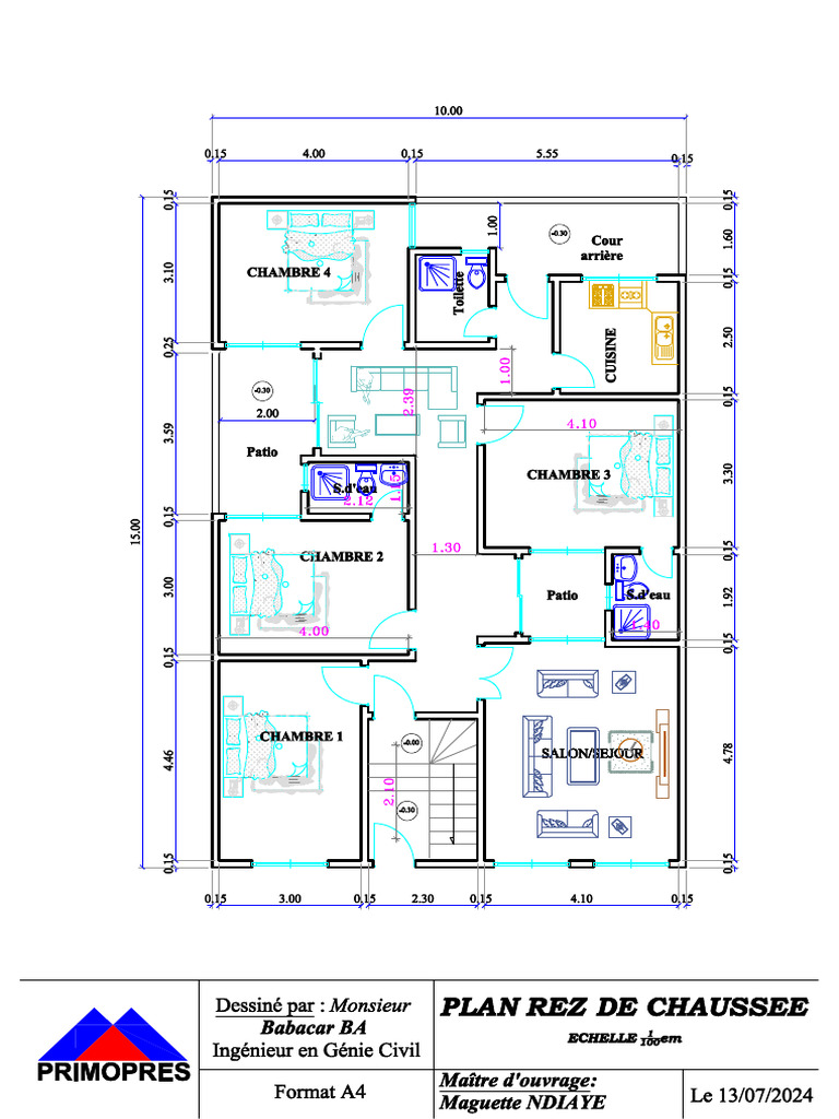Plan Rdc Maguette Ndiaye | PDF