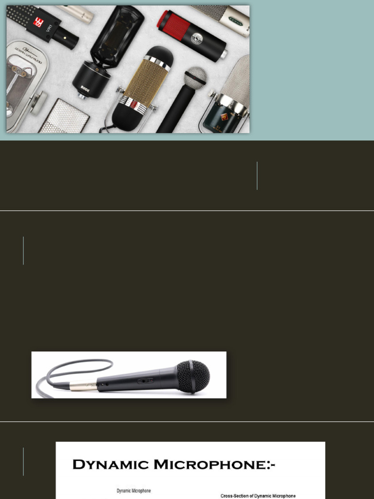 Types of Microphones | PDF | Microphone | Computer Engineering