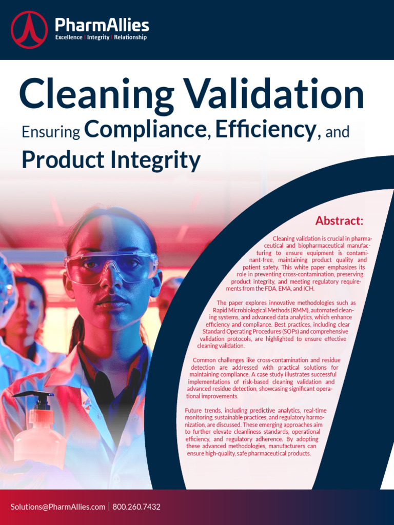 Cleaning Validation White Paper PharmAllies | PDF | Regulatory ...