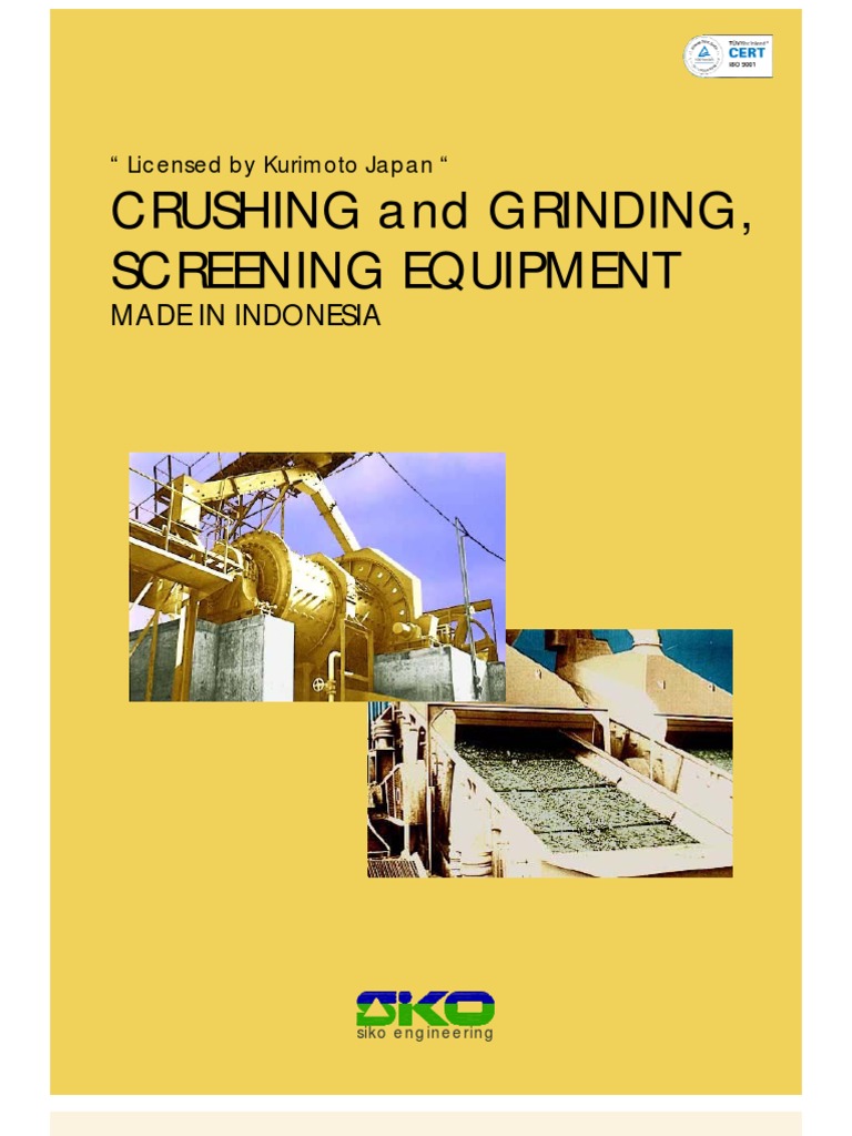 Crushing and Grinding Equipment Overview | PDF