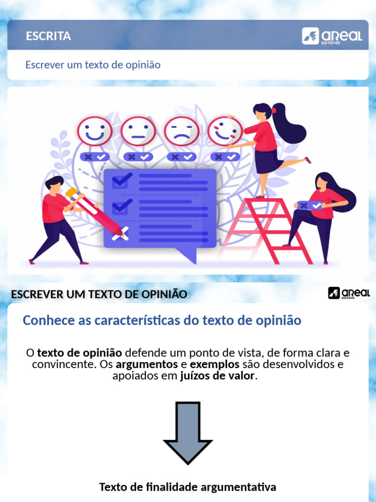 Como Escrever um Texto de Opinião | PDF