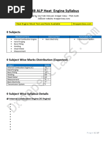 RRB ALP CBT 2 Heat Engine Syllabus 2024 - dropperclass