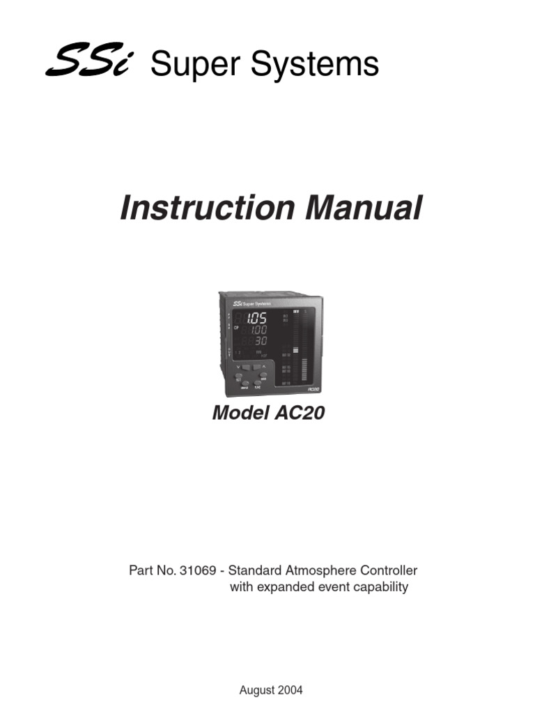 AC20 Standard Atmosphere Controller Manual | PDF | Relay | Inductance