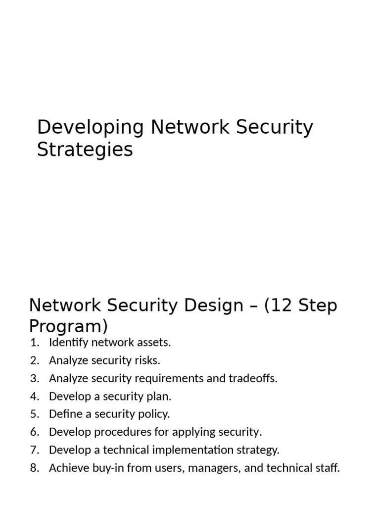 (Final Exam) Developing Network Security Strategies | PDF | Computer ...