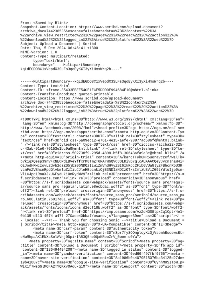 Document Upload Instructions on Scribd | PDF