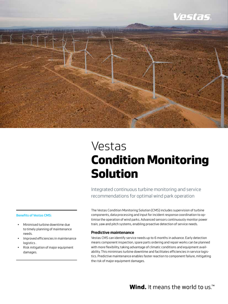 Condition Monitoring System | PDF | Wind Farm