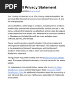 Microsoft Privacy Statement 2024 | PDF | Http Cookie | Privacy