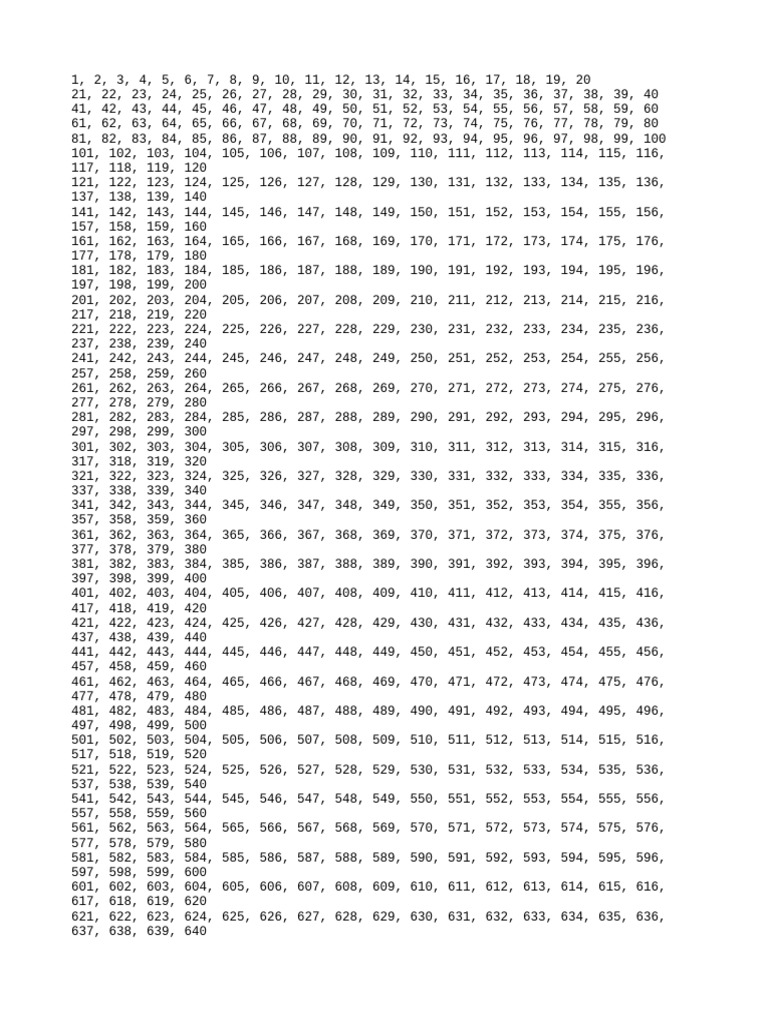 formatted-numbers-1-to-3000-pdf
