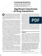Cytochrome P450 Dug Interaction