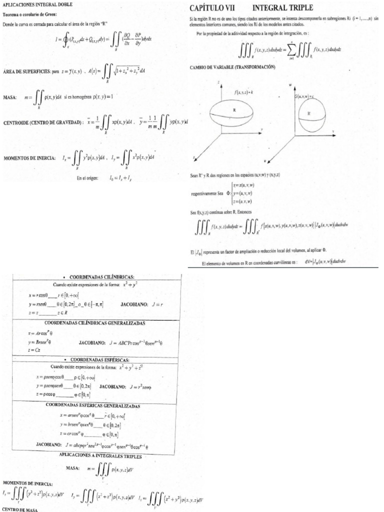 Integrales Triples y Aplicaciones | PDF