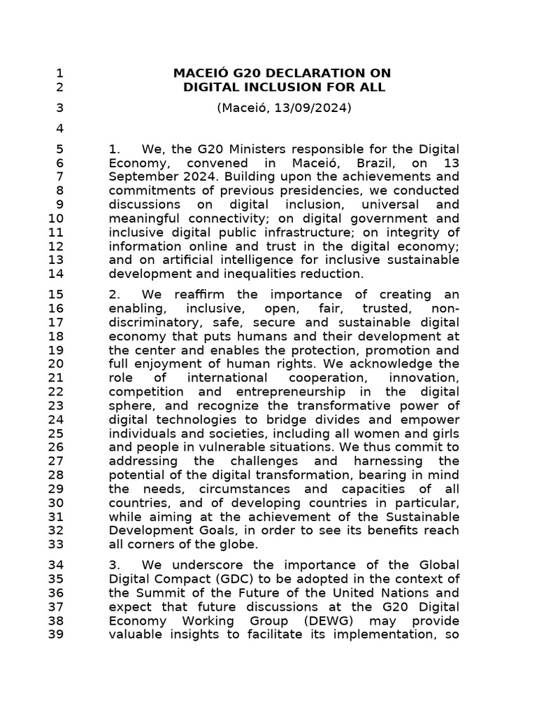 G20 dewg draft ministerial declaration rev ultima version 30 de
