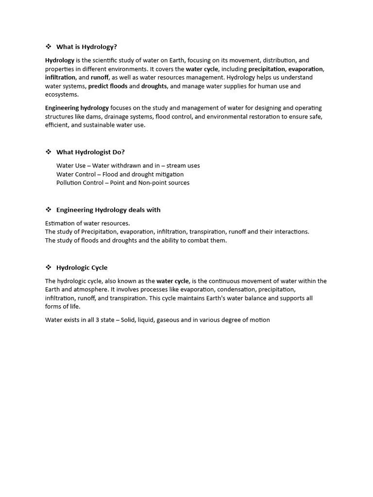CEE100 - Lecture 17 Water (Revised) | PDF | Hydrology | Drainage Basin