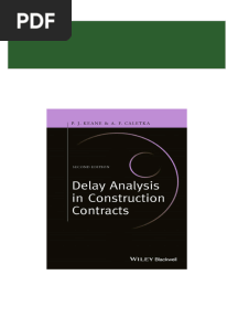 Full download Delay Analysis in Construction Contracts pdf docx