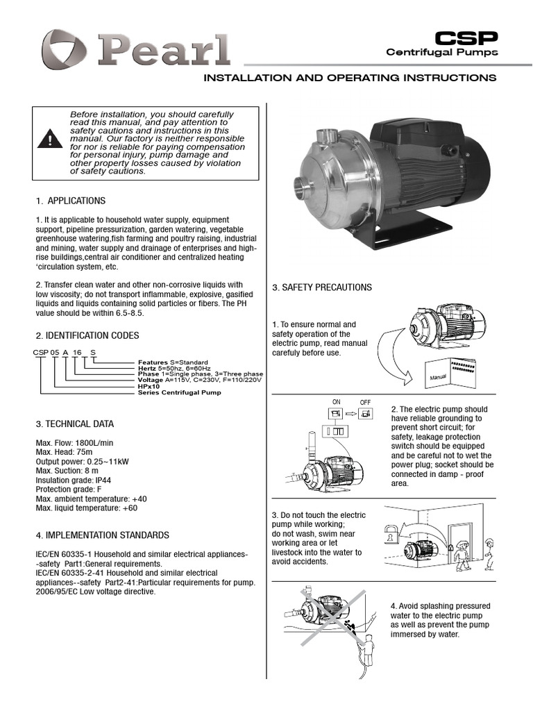 Centrifugal Pump Installation Guide | PDF | Pump | Valve