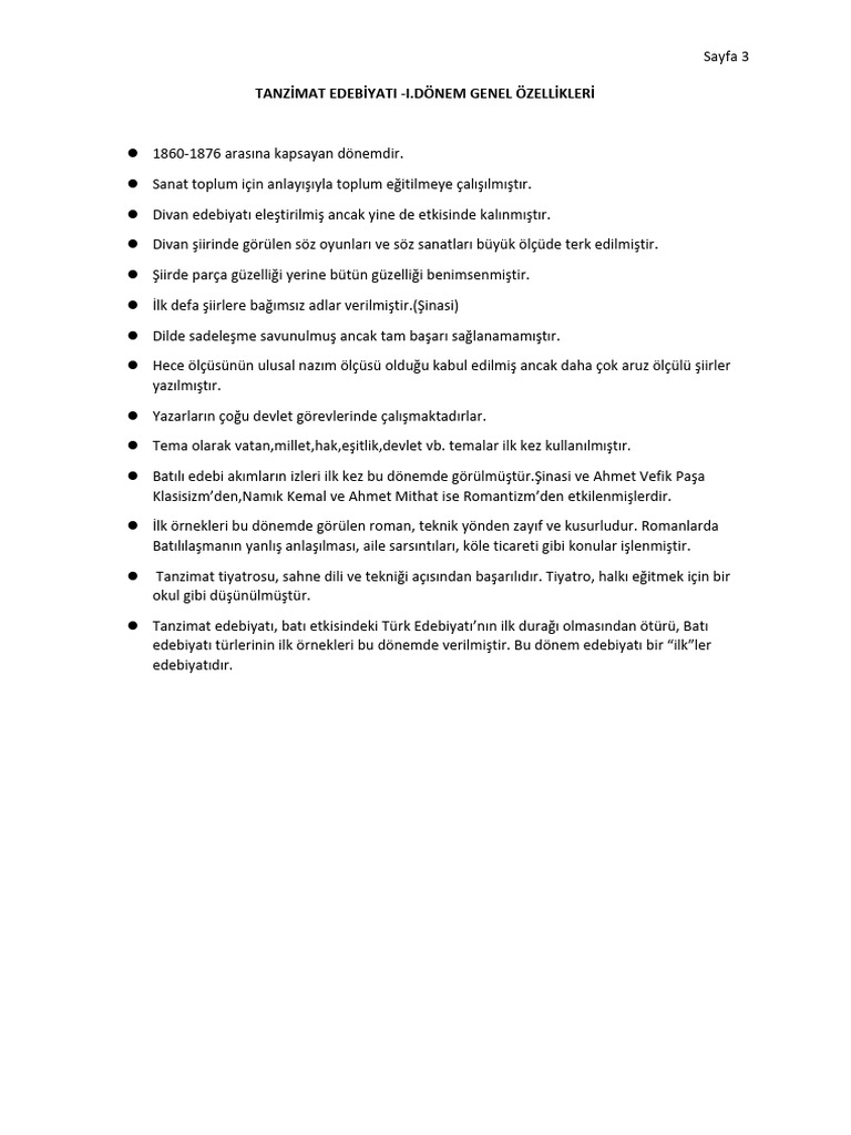 Tanzimat Edebiyatı-2 | PDF