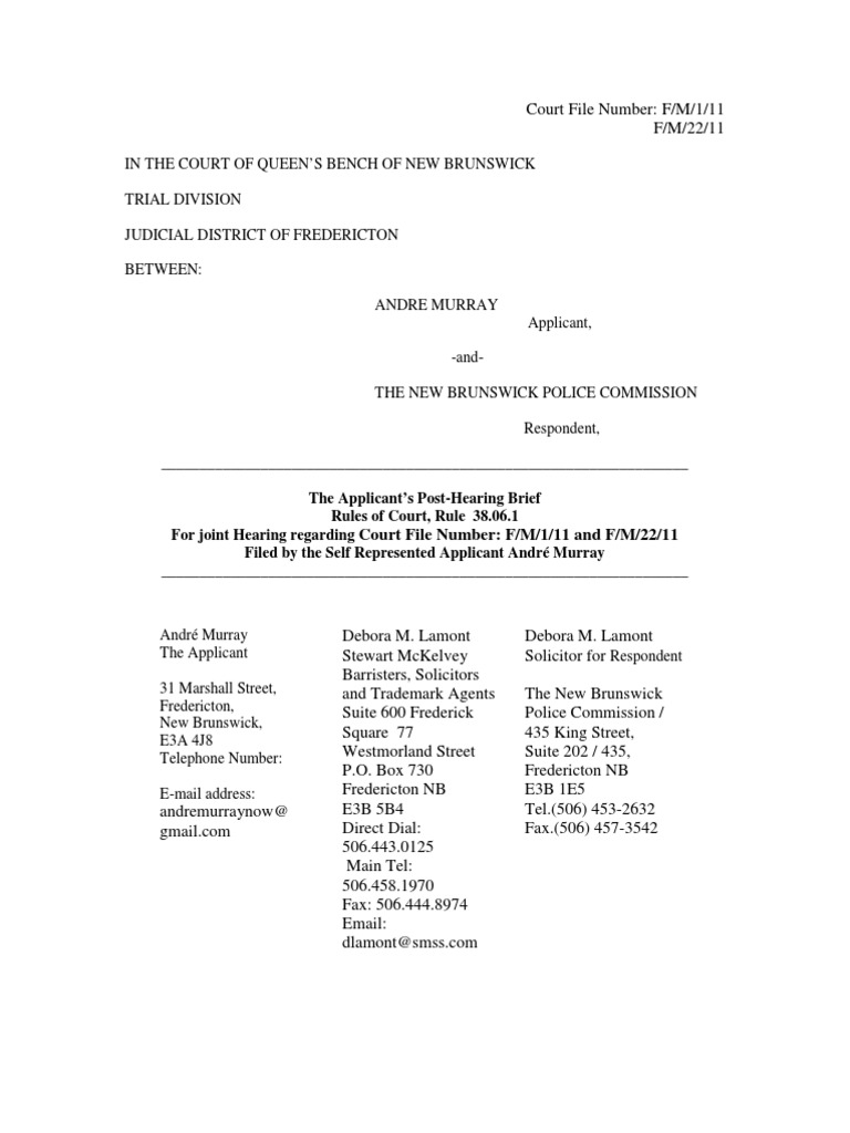 Referal Applicants Post Hearing Brief Statutory Interpretation