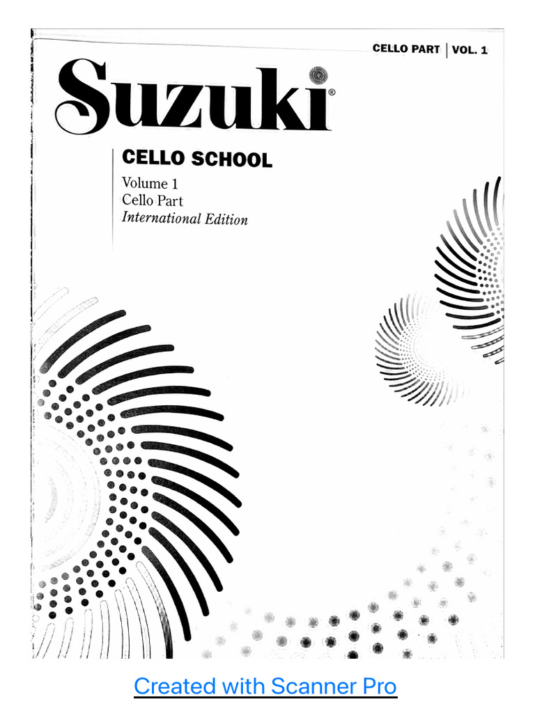 Suzuki Cello, Vol. 1 | PDF | Tempo | Cello