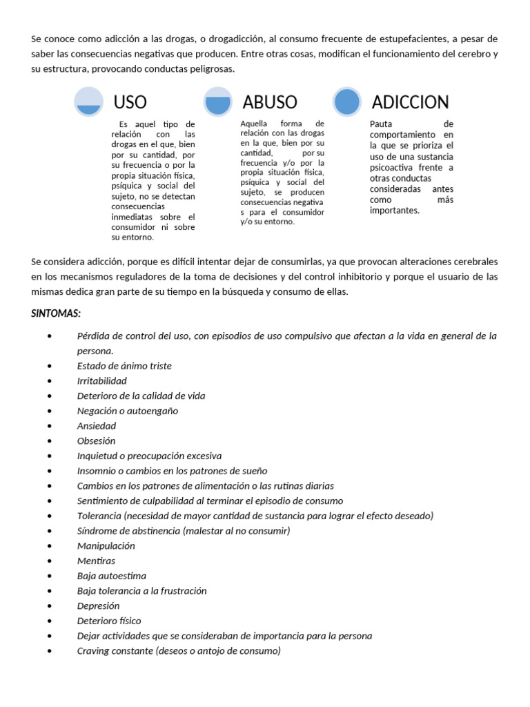 Adicciones y Recaídas | PDF | Despachador de drogas | Drogas