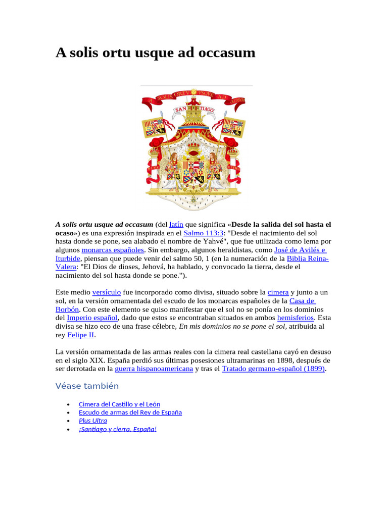 A solis ortu usque ad occasum | PDF