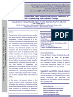 Optimization of Granulation and Compression Process Variables of Atenolol Tablets Using Box Behnken Design