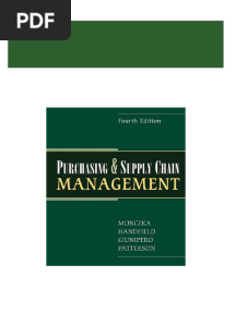 Full Download Purchasing and Supply Chain Management PDF DOCX