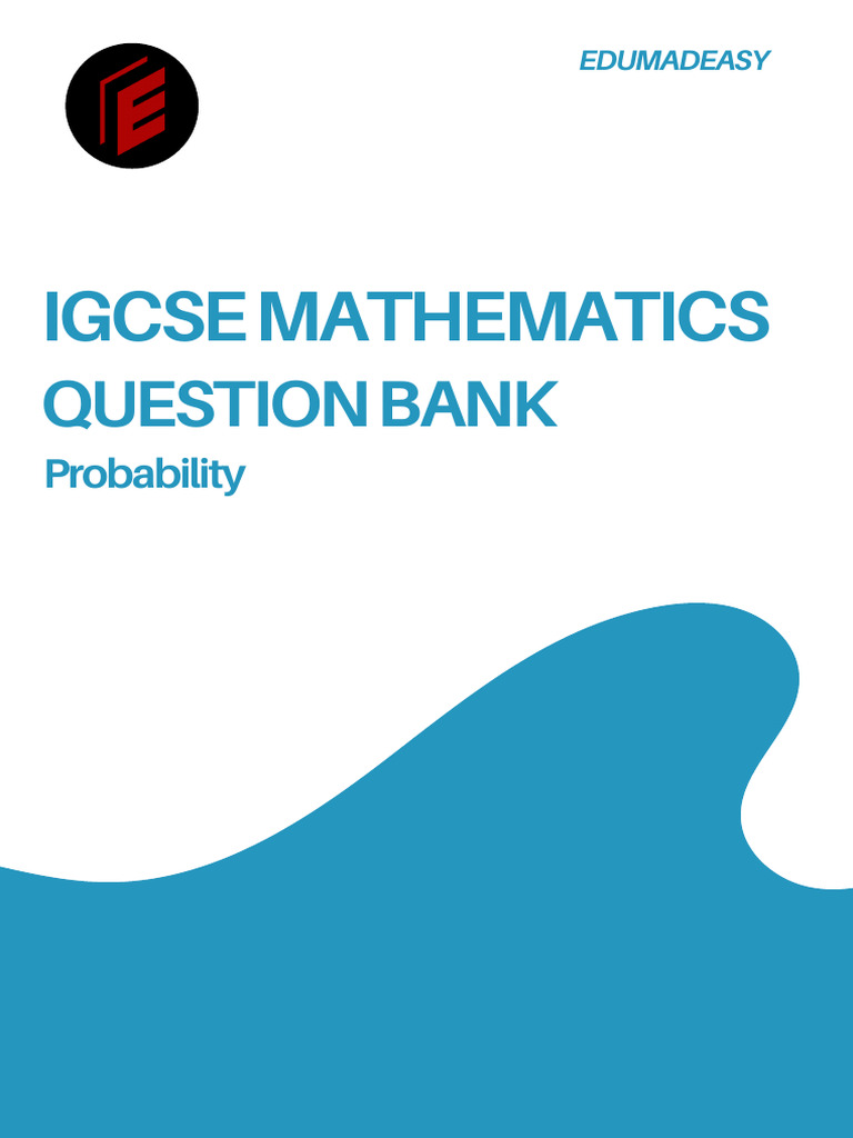 IGCSE Probability Question Bank | PDF