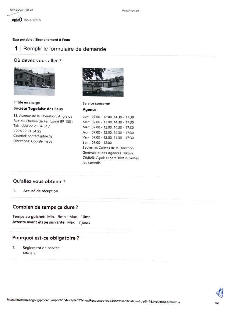 Etape 1 - Branchement À L'eau | PDF