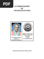 Autobiography of swami sivananda