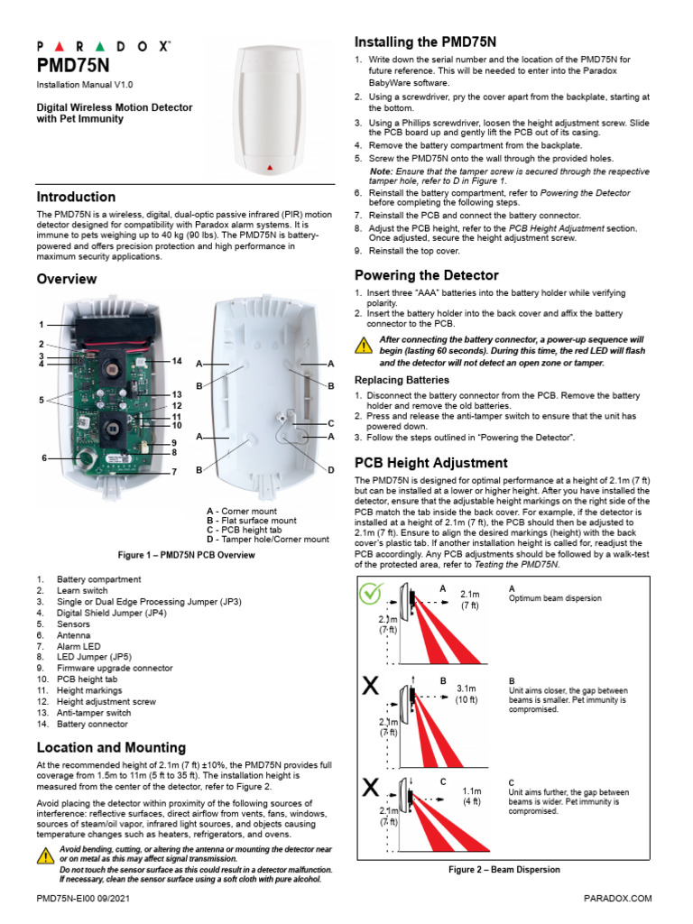 PMD75N Installation Manual | PDF | Radio | Electromagnetic Interference