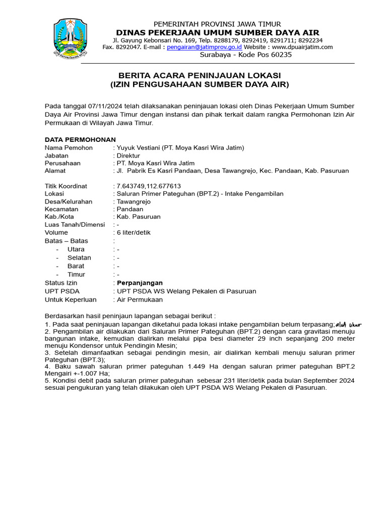 Yuyuk Vestiani (PT. Moya Kasri Wira Jatim) | PDF