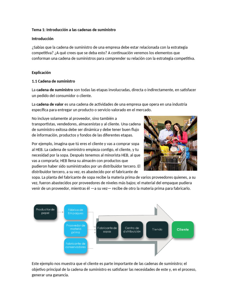 Temas | PDF | Cadena de suministro | Gestión de la cadena de suministro