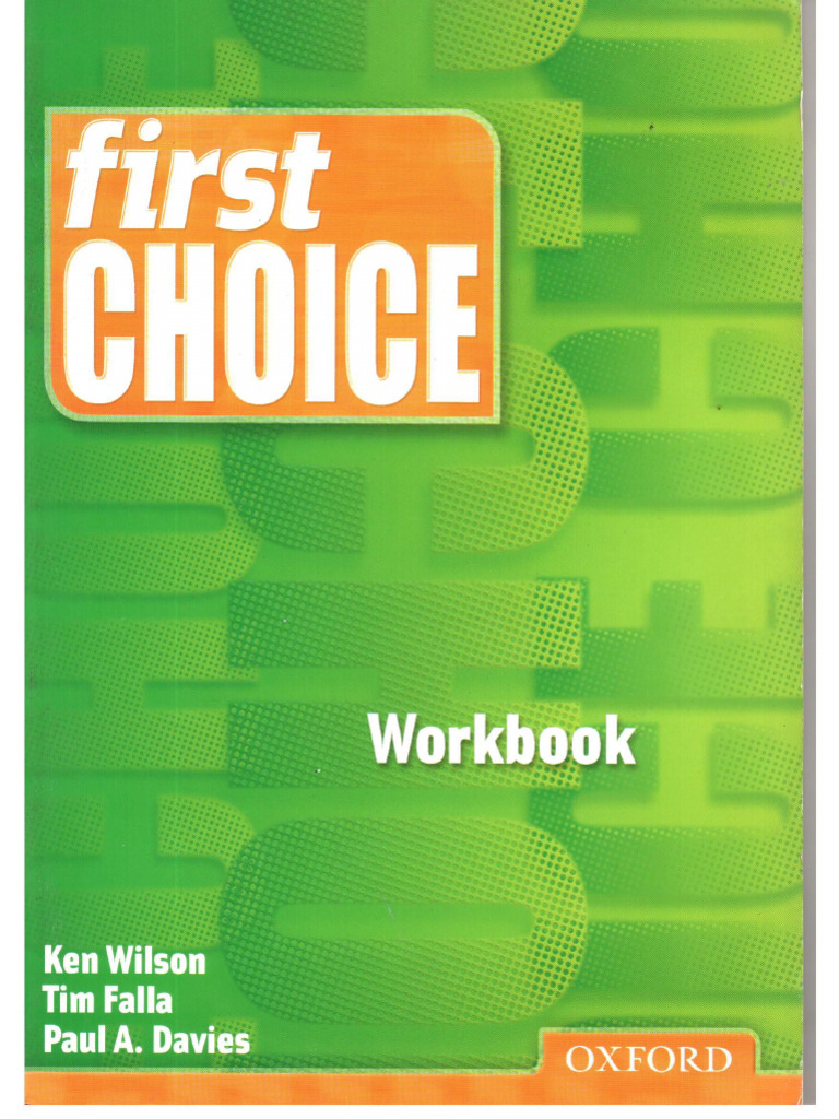 First Choice Work Book | PDF