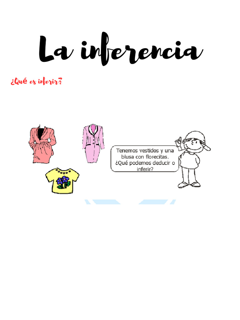 ¿Qué es inferir? Definición y ejemplos | PDF