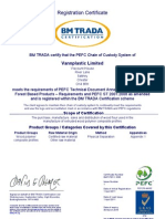 Ecodek PEFC Certificate