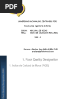 RQD Indice de Calidad de Rocas | PDF | Minería | Petrología