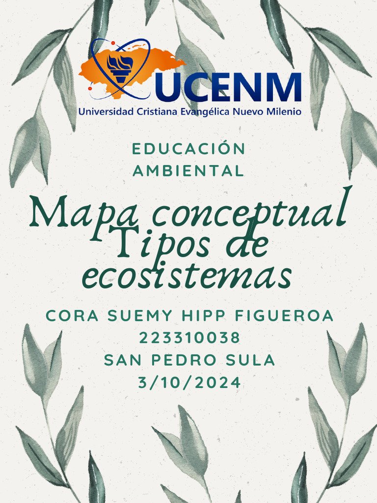 Tipos de Ecosistemas en Mapa Conceptual | PDF | Ecosistema | Entorno ...