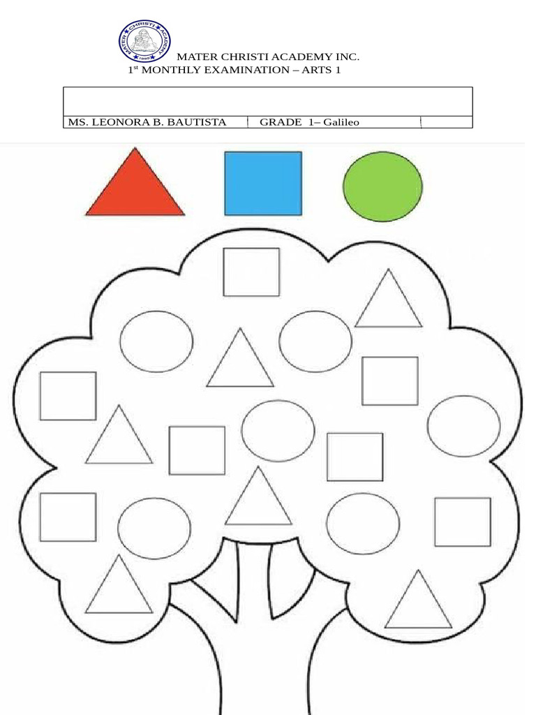 1st Monthly Examination S6 Pdf