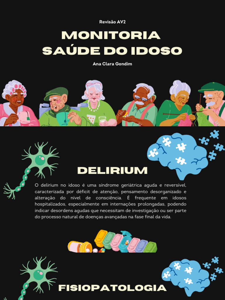 Delirium em Idosos: Causas e Sintomas | PDF | Demência | Cognição