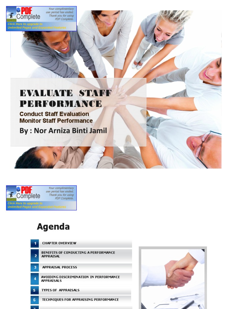 Staff Performance Evaluation Guide | PDF | Performance Appraisal ...