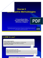 Course 5 CDM Baseline Methodologies