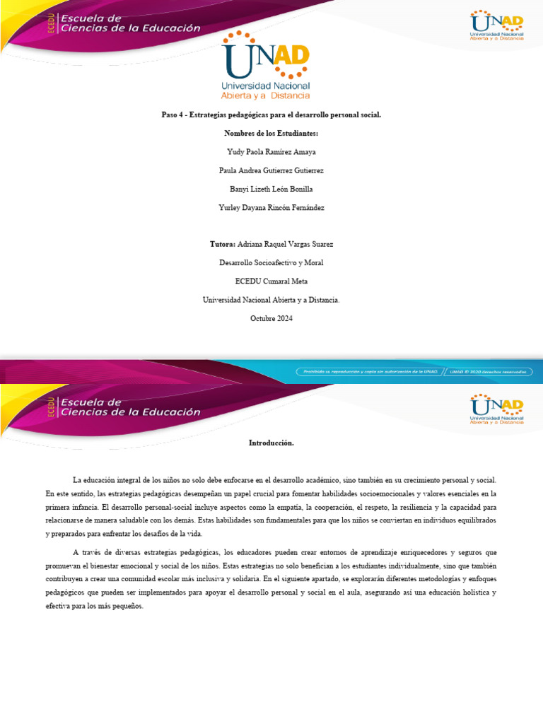 Estrategias para el Desarrollo Personal Social | PDF | Las emociones ...