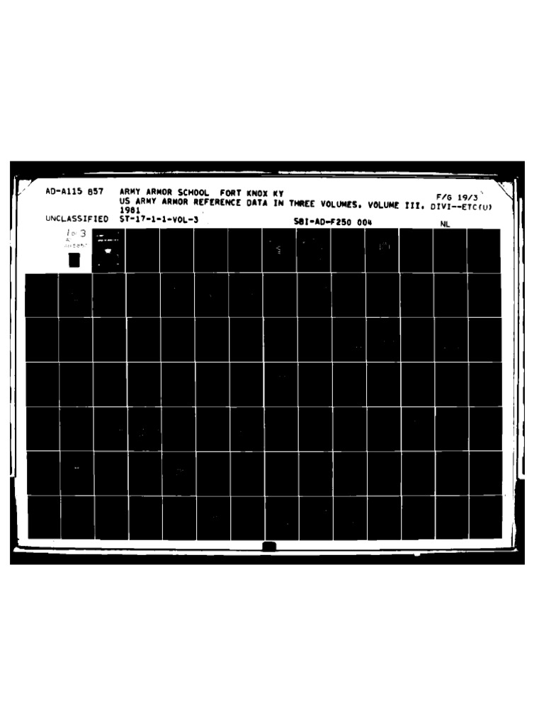 US Army Armor Reference Data Vol III | PDF | Artillery Battery | Cavalry