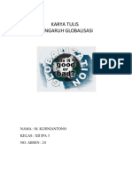 Download Karya Tulis Pengaruh Globalisasi by Muhammad Anton Kurniantono SN80085078 doc pdf